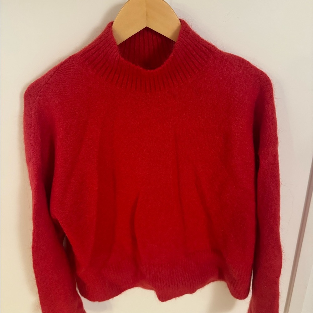 & Other Stories Vibrant Red Turtleneck Sweater